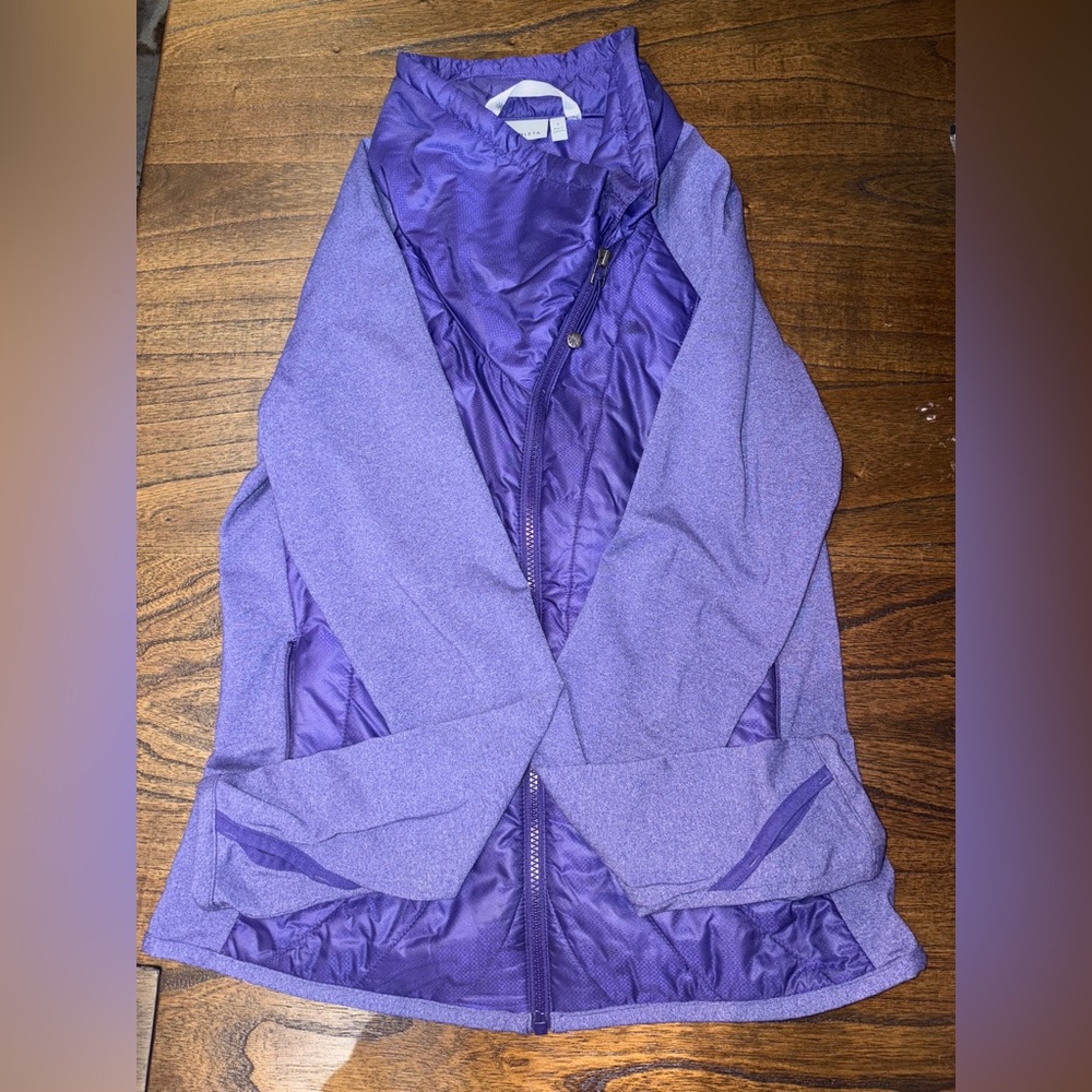 Purple Athleta Puffer jacket